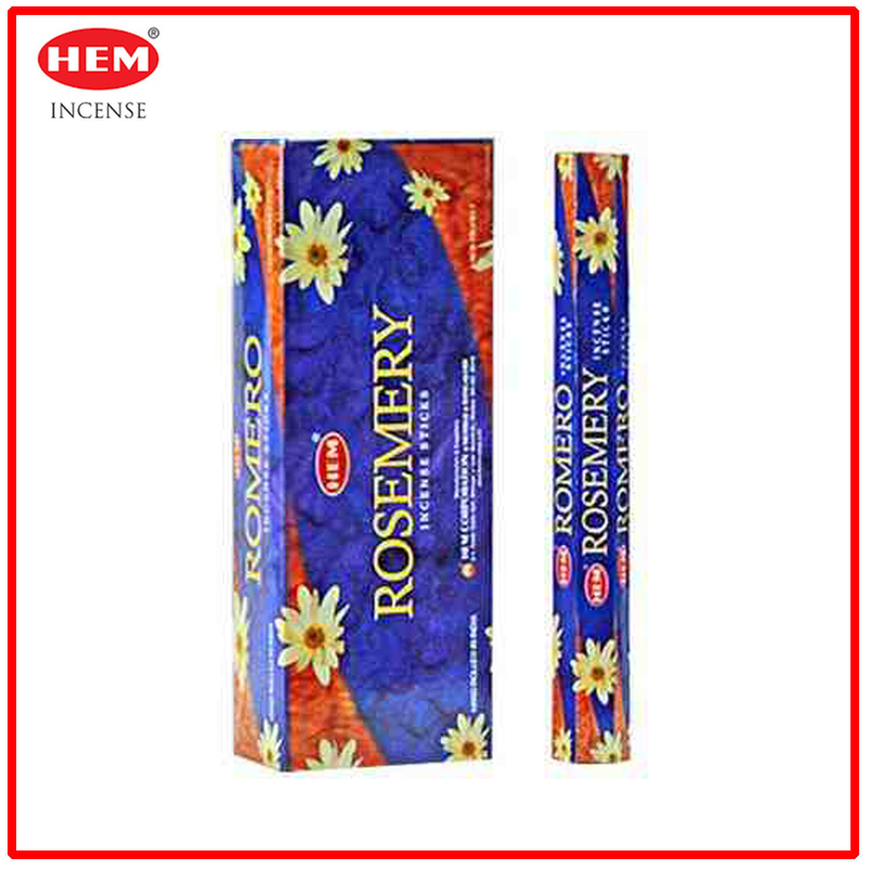 (20pcs per Hexagonal Box) ROSEMARY 100% natural Indian handmade incense sticks  HI-ROSEMARY