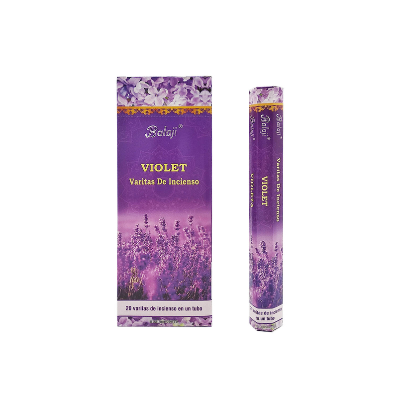 VIOLET Incense Stick, India 100% Natural Handmade world class (BHEX-STD-VIOLET)