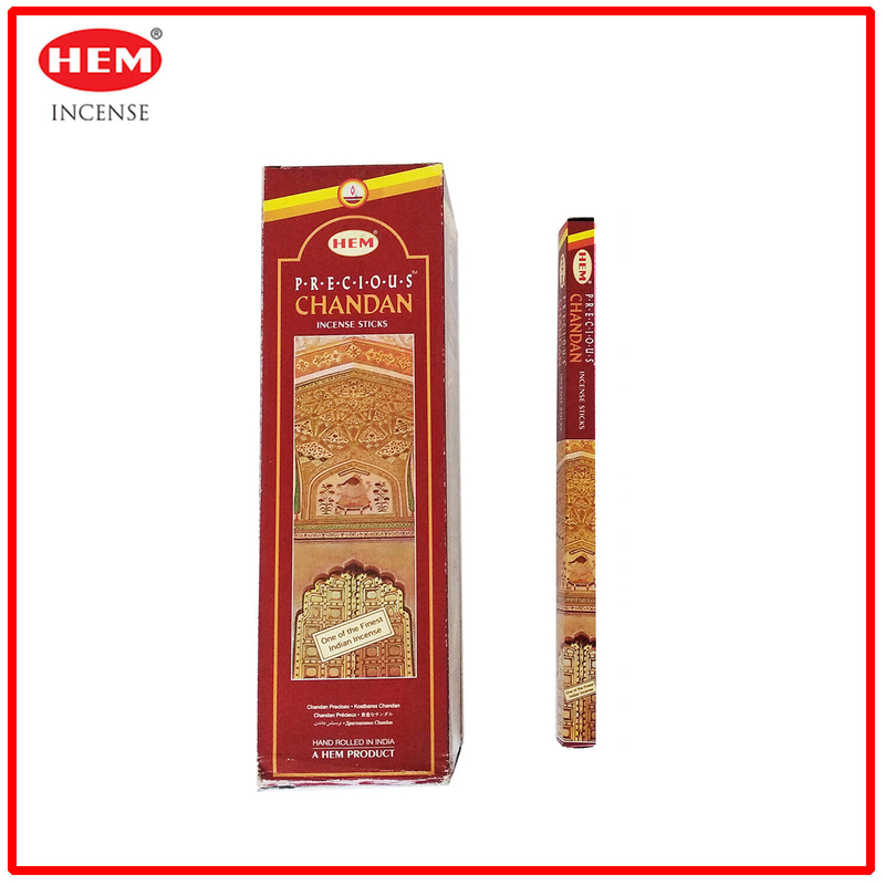 (8 pcs per box) CHANDAN Travel 100% natural Indian handmade travel incense sticks HSQUARE-CHANDAN
