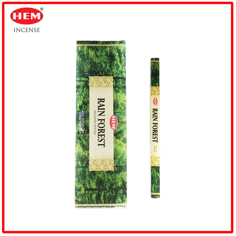 (8 pcs per box) RAIN FOREST Travel 100% natural Indian handmade travel incense sticks HSQUARE-RAIN-FOREST
