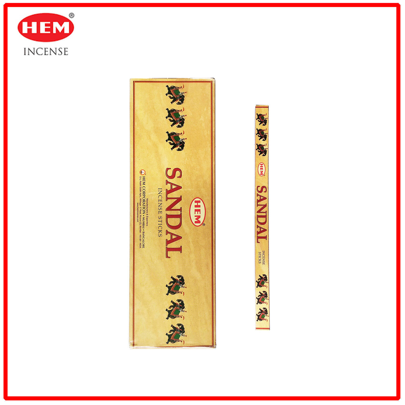 (8 pcs per box) SANDAL Travel 100% natural Indian handmade travel incense sticks HSQUARE-SANDAL