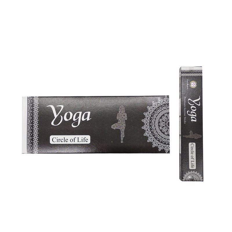 (15 pcs per box) CIRCLE OF LIFE 100% natural Indian handmade Yoga series incense sticks  ZIS-YOGA-CIRCLE-OF-LIFE